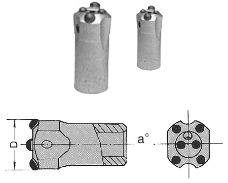 High Quality Top Hammer Drilling Tools R25 Threaded Rock Drill Button Bit