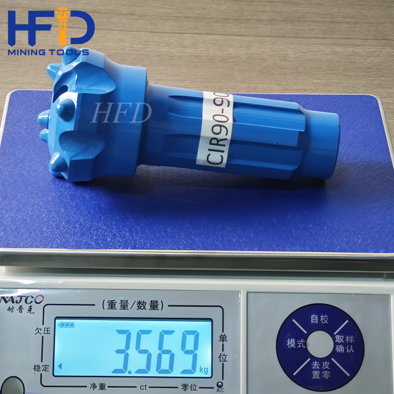 CIR 90mm Pneumatic High-Impact DTH Bit, Carbon-Fiber Custom for Construction