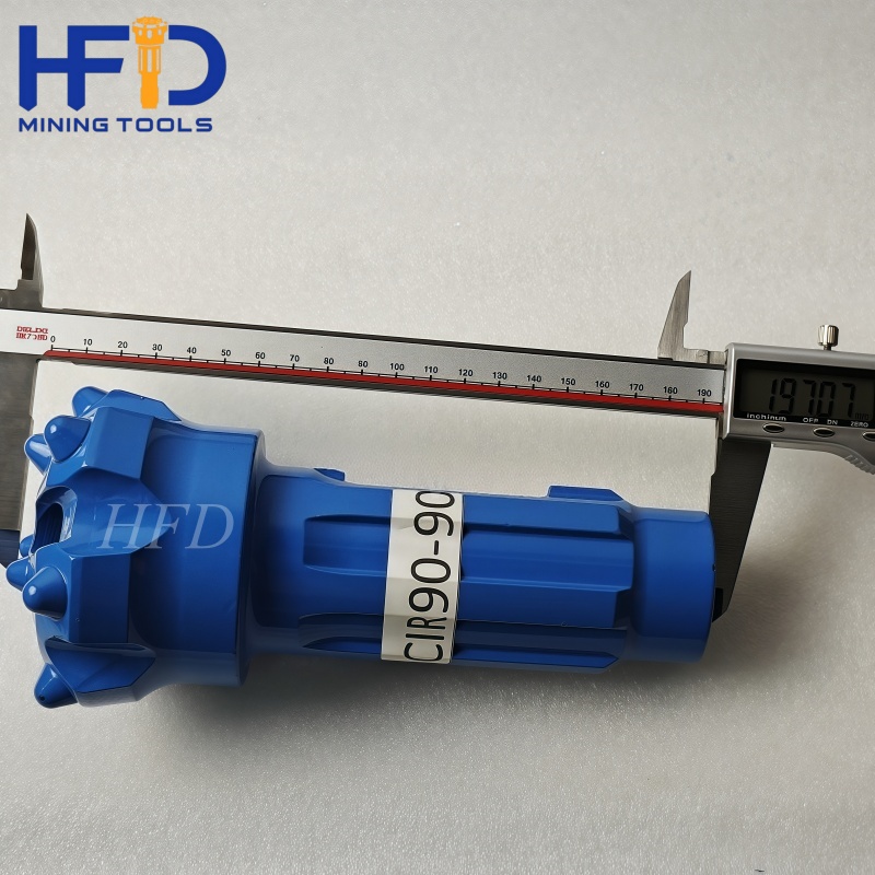 CIR 90mm Pneumatic High-Impact DTH Bit, Carbon-Fiber Custom for Construction